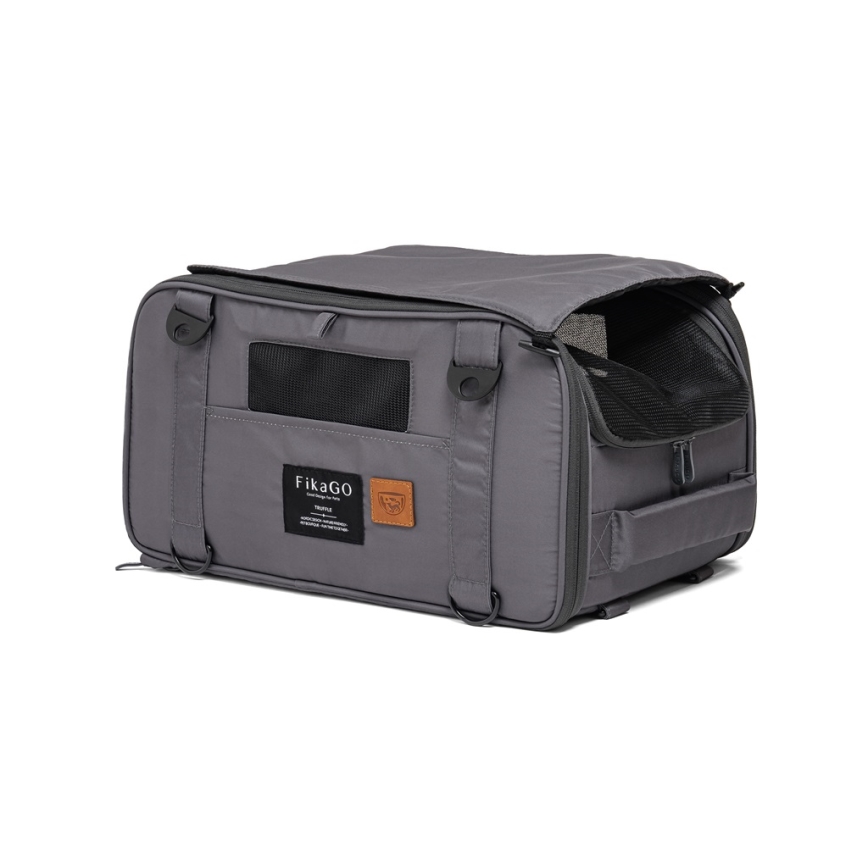 Fikago - Пътническа чанта за кучета и котки TRUFFLE Grey