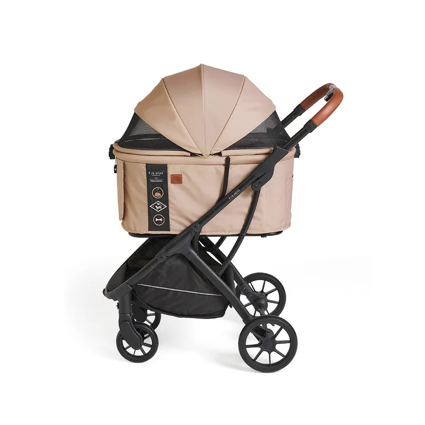 Fikago - Количка за кучета и котки AGILE HUGGY бежов