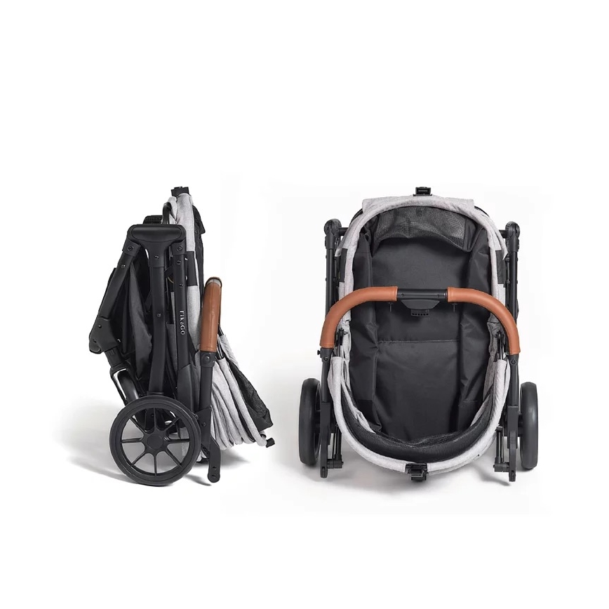 Fikago - Количка за кучета и котки AGILE HUGGY бежов