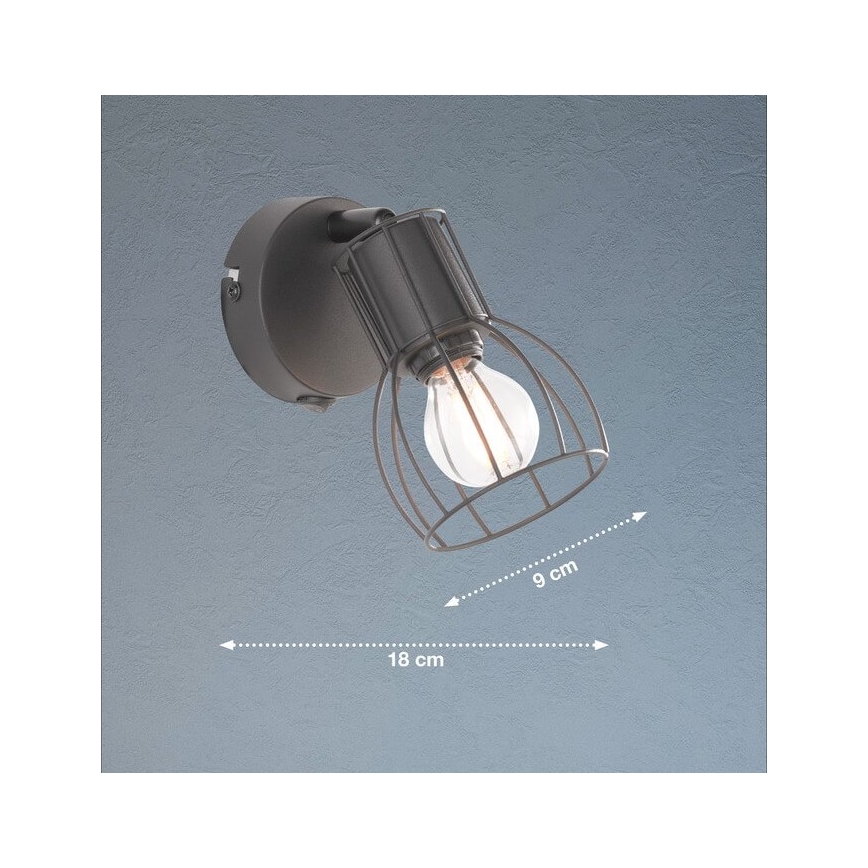 Fischer & Honsel 30074 - Стенен спот KAFES 1xE14/25W/230V