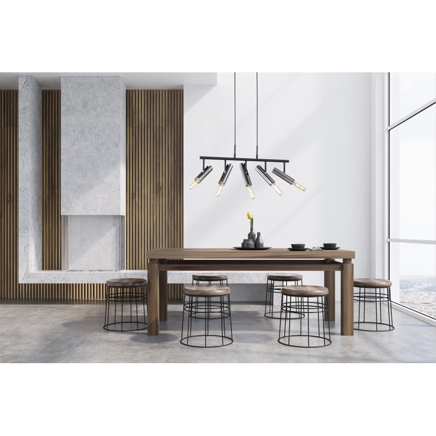 Fischer & Honsel 60369 - Висящ полилей DEAN 5xE27/25W/230V