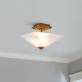 Flambeau STAR-F-S-DG - Мeден плафон STAR 2xE27/40W/230V