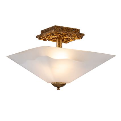 Flambeau STAR-F-S-DG - Мeден плафон STAR 2xE27/40W/230V