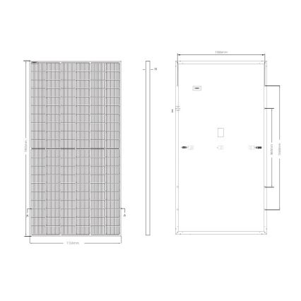Фотоволтаичен соларен панел JINKO 460Wp черна рамка IP68 Half Cut