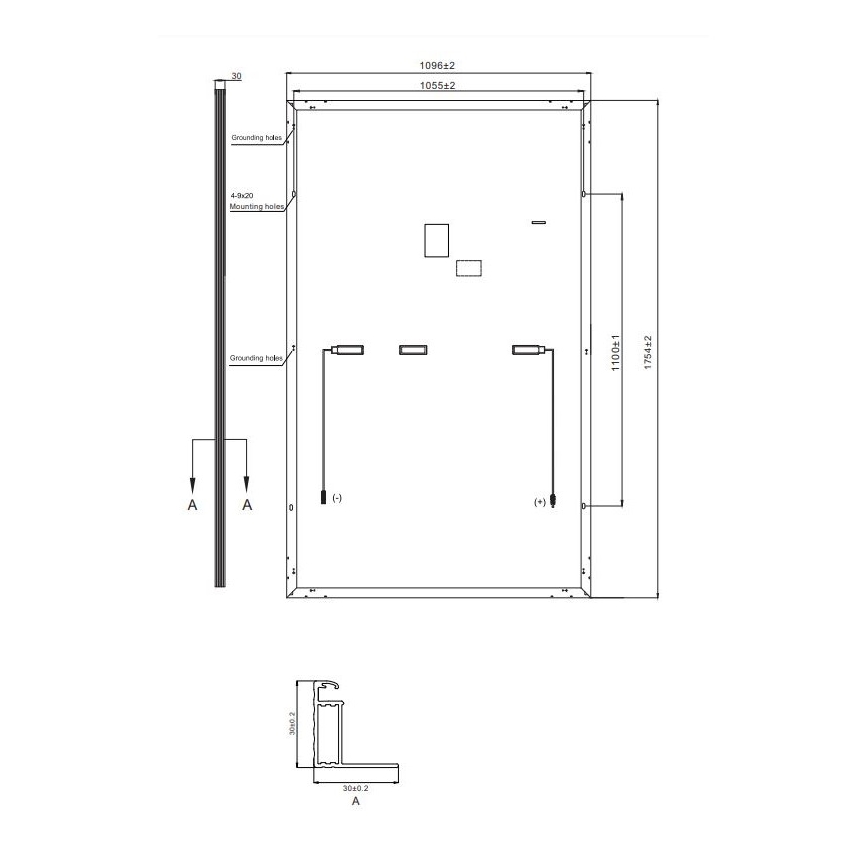 Фотоволтаичен соларен панел RISEN 400Wp черна рамка IP68 Half Cut