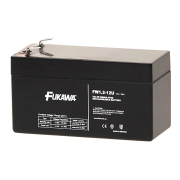 FUKAWA FW 1,2-12 U - Оловно-киселинен акумулатор 12V/1,2Ah/faston 4,7mm