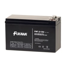 FUKAWA FW 7,2-12 F2U - Оловен Акумулатор 12V/7,2Ah/faston 6,3mm