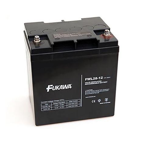 FUKAWA FWL 28-12 - Оловно-киселинна батерия 12V/28Ah/винт M5