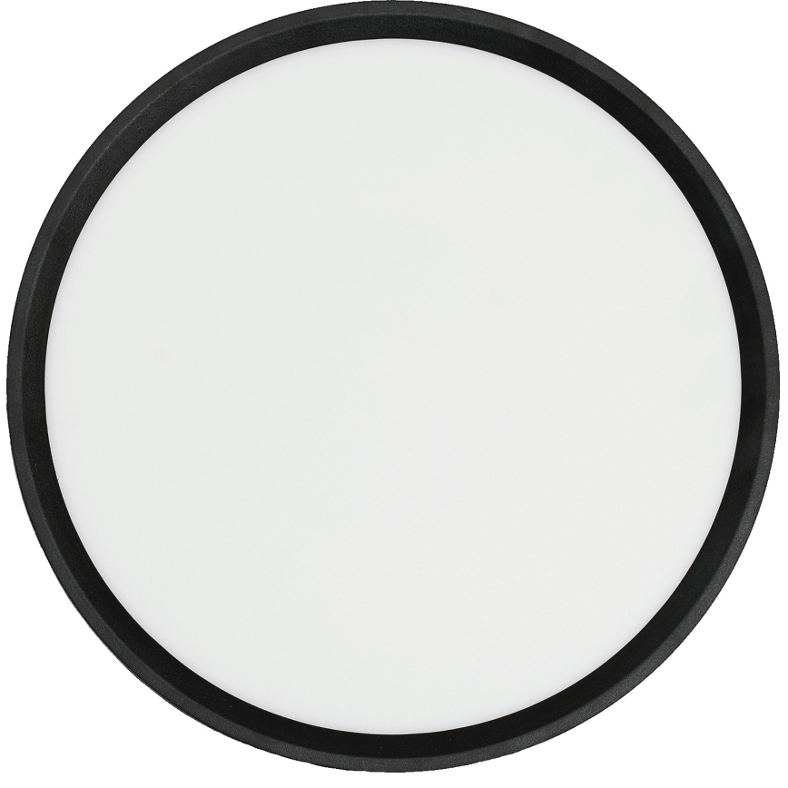 Fulgur 42362 - LED Плафониера NOMY LED/24W/230V 3000/4000/6000K IP40 Ø 30 см черен