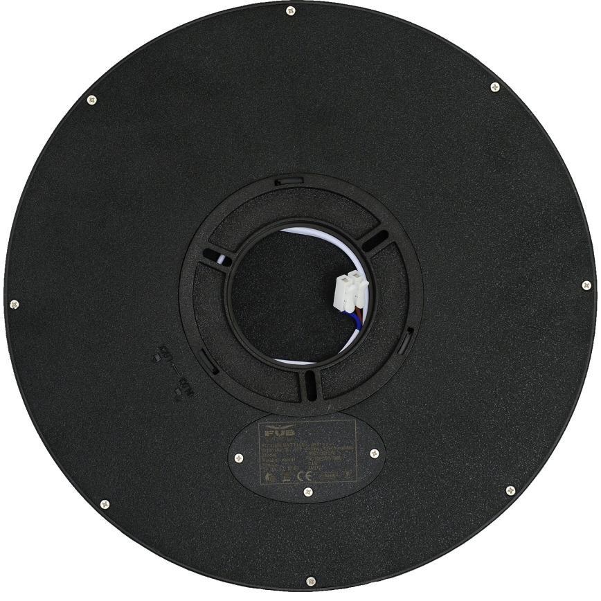 Fulgur 42362 - LED Плафониера NOMY LED/24W/230V 3000/4000/6000K IP40 Ø 30 см черен