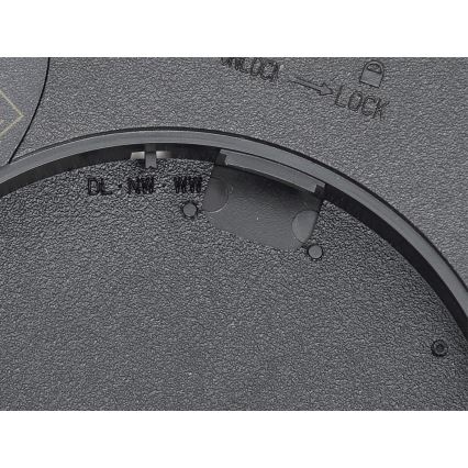 Fulgur 42362 - LED Плафониера NOMY LED/24W/230V 3000/4000/6000K IP40 Ø 30 см черен