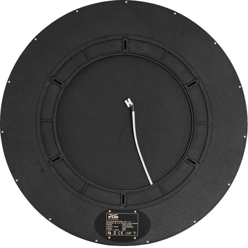 Fulgur 42366 - LED Плафониера NOMY LED/50W/230V 3000/4000/6000K IP40 Ø 60 см черен