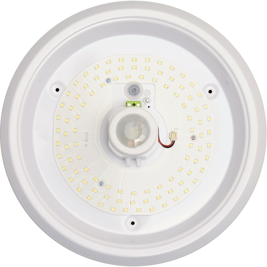 Fulgur s-39669 - LED плафон със сензор за движение и сумрак DARINA LED/16W/230V Ø 29 см