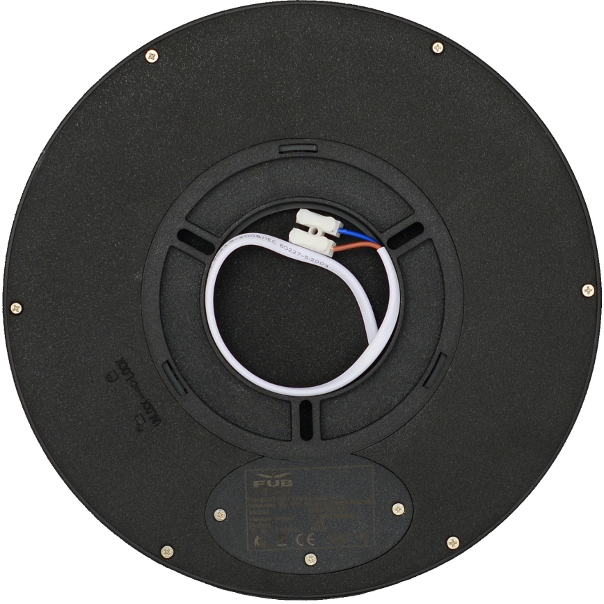 Fulgur s-42585 - LED Плафониера със сензор за движение NOMY-S LED/18W/230V 3000/4000/6000K IP40 Ø 23 см черен