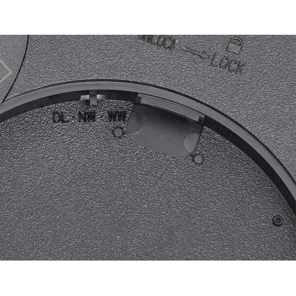 Fulgur s-42585 - LED Плафониера със сензор за движение NOMY-S LED/18W/230V 3000/4000/6000K IP40 Ø 23 см черен