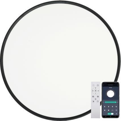 Fulgur s-43042 - Димируемо LED таванно осветително тяло NOMY-RC LED/50W/230V 3000/4000/6500K Ø 60 см IP40 черно + дистанционно управление