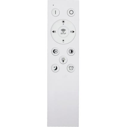Fulgur s-43042 - Димируемо LED таванно осветително тяло NOMY-RC LED/50W/230V 3000/4000/6500K Ø 60 см IP40 черно + дистанционно управление