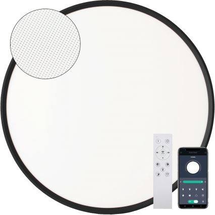 Fulgur s-43057 - Димируемо LED таванно осветително тяло NOMY LED/40W/230V 3000–6500K Ø 50 см UGR19 IP40 Wi-Fi черно + дистанционно управление