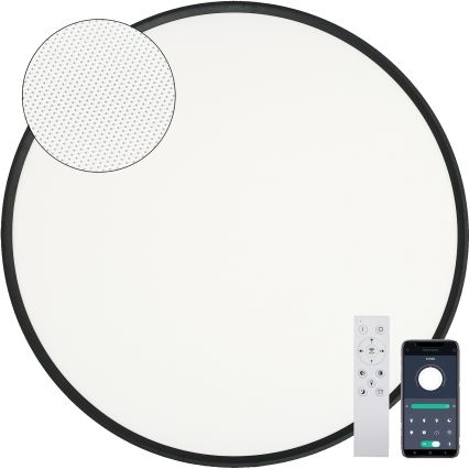 Fulgur s-43059 - LED димируемо таванно осветително тяло NOMY LED/50W/230V 3000-6500K пр. 60 см UGR19 IP40 Wi-Fi черно + дистанционно управление
