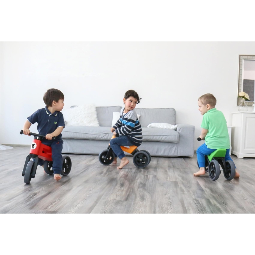 Funny Wheels - Беговел 2 в 1 RIDER SPORT червен/черен