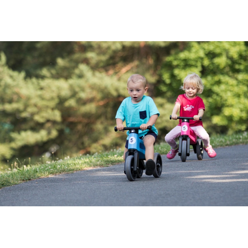 Funny Wheels - Беговел 2 в 1 RIDER SPORT син/черен