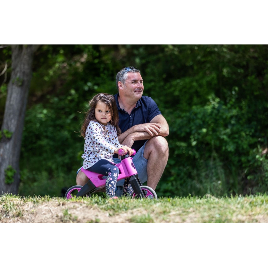 Funny Wheels - Беговел 2 в 1 RIDER SUPER SPORT розов/черен