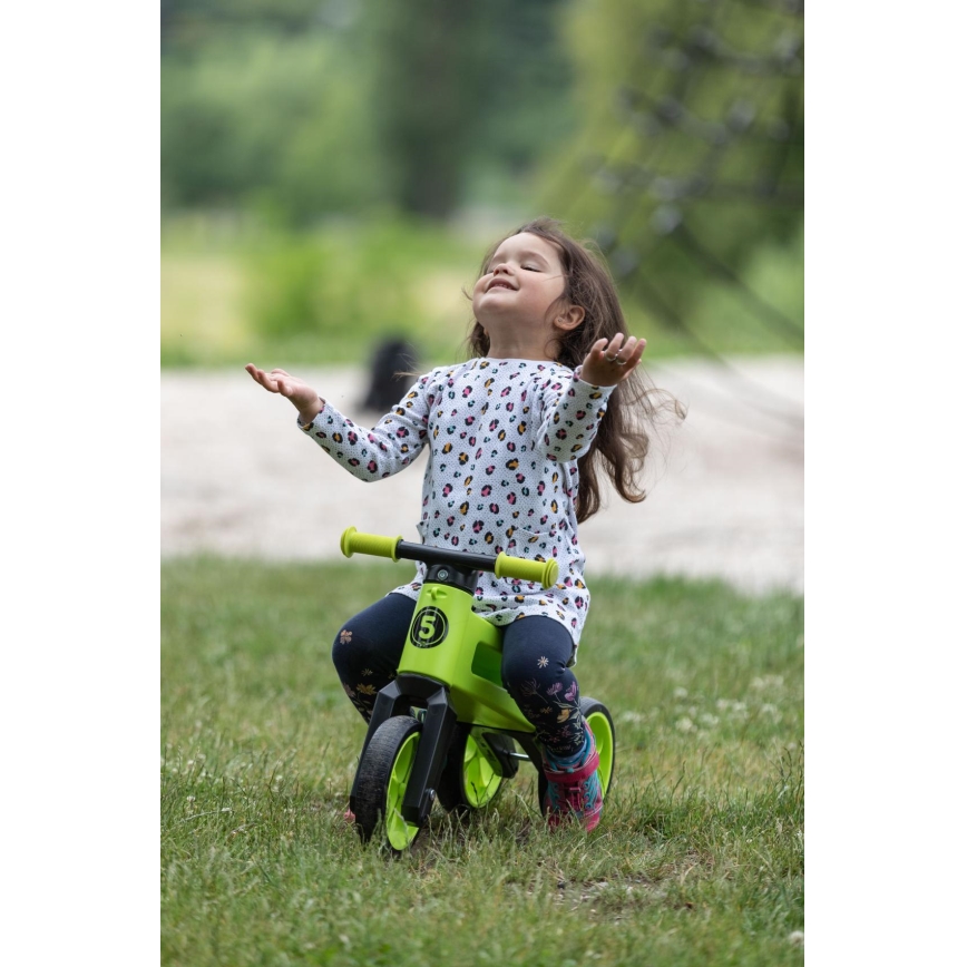 Funny Wheels - беговел 2 в 1 RIDER SUPER SPORT зелен/черен