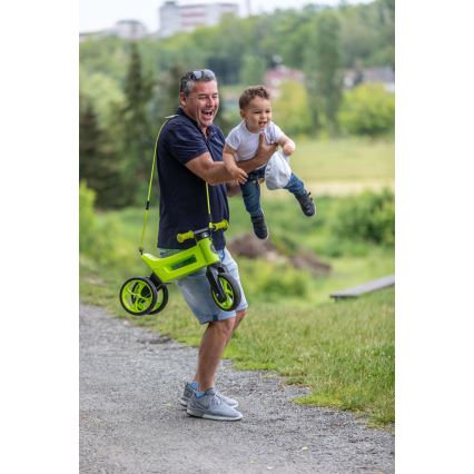 Funny Wheels - беговел 2 в 1 RIDER SUPER SPORT зелен/черен