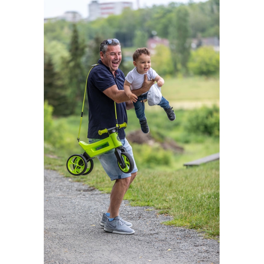 Funny Wheels - беговел 2 в 1 RIDER SUPER SPORT зелен/черен