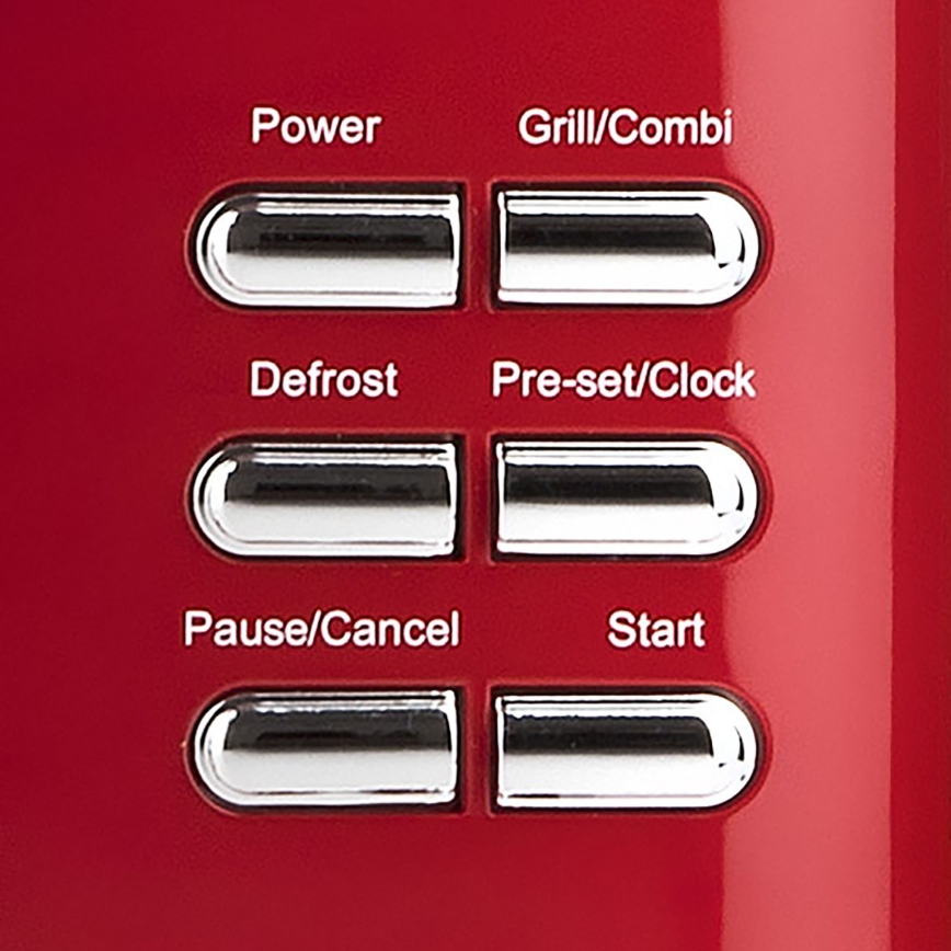 G3Ferrari G1015502 - Микровълнова фурна с грил 1150W/230V 20 l червена