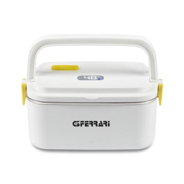 G3Ferrari G1016601 - Електрически подгрявач за храна VITTO 48W/230V 0,8 л бял/жълт