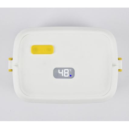 G3Ferrari G1016601 - Електрически подгрявач за храна VITTO 48W/230V 0,8 л бял/жълт