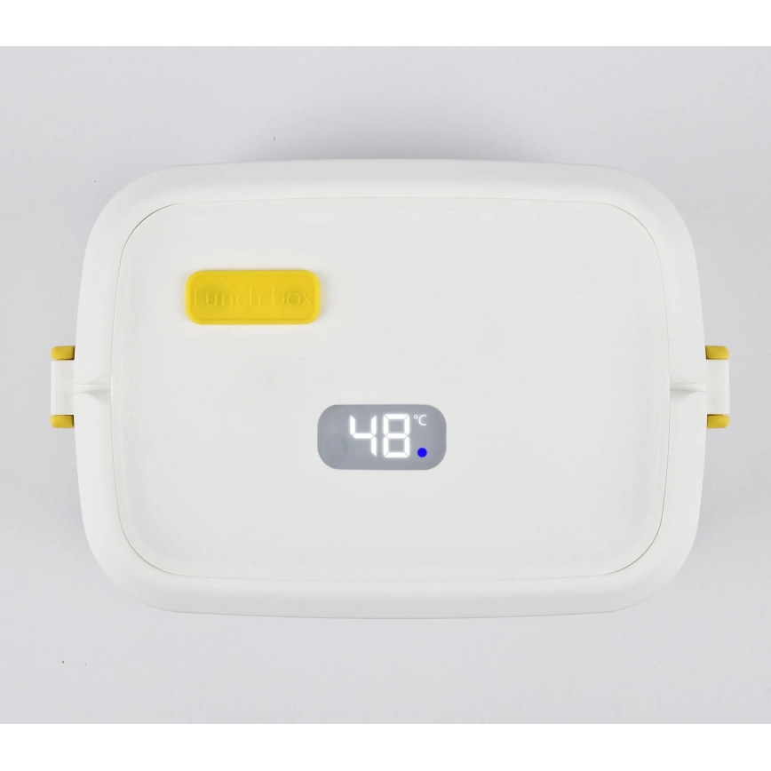 G3Ferrari G1016601 - Електрически подгрявач за храна VITTO 48W/230V 0,8 л бял/жълт
