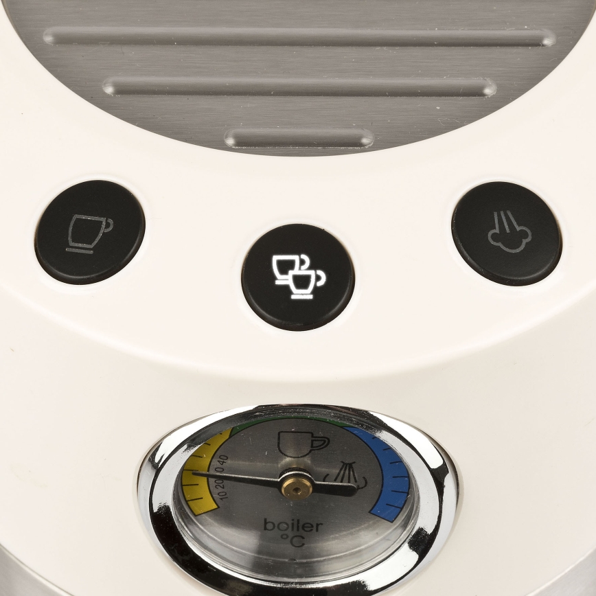 G3Ferrari G1016801 - Еспресо апарат с лост AMARCORD 1350 W/230 V, 15 bar, кремав