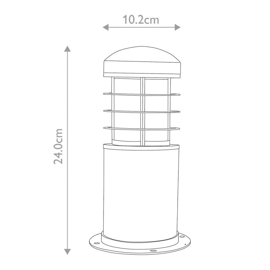 Garden Zone - Екстериорна лампа POOLE 1xE27/60W/230V IP55