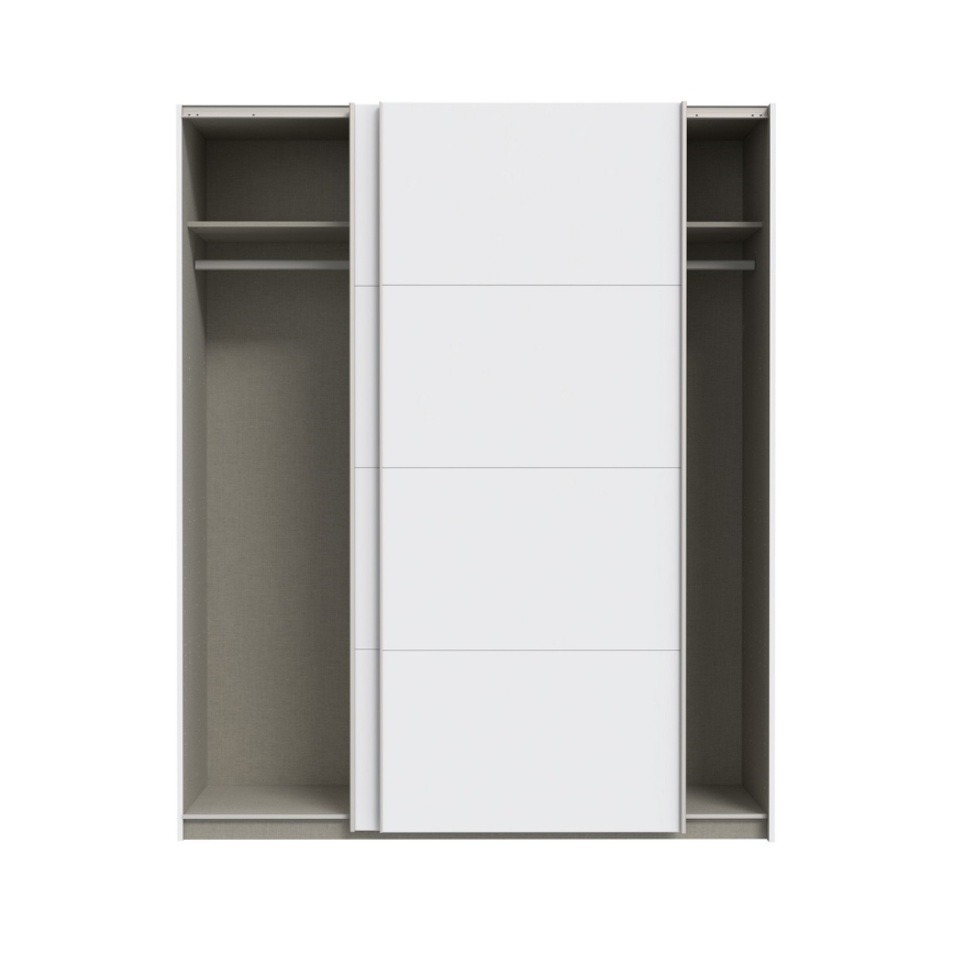 Гардероб KARO 170x210 см бял