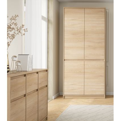 Гардероб MIYABI 90x198x52 см дъб Кремона
