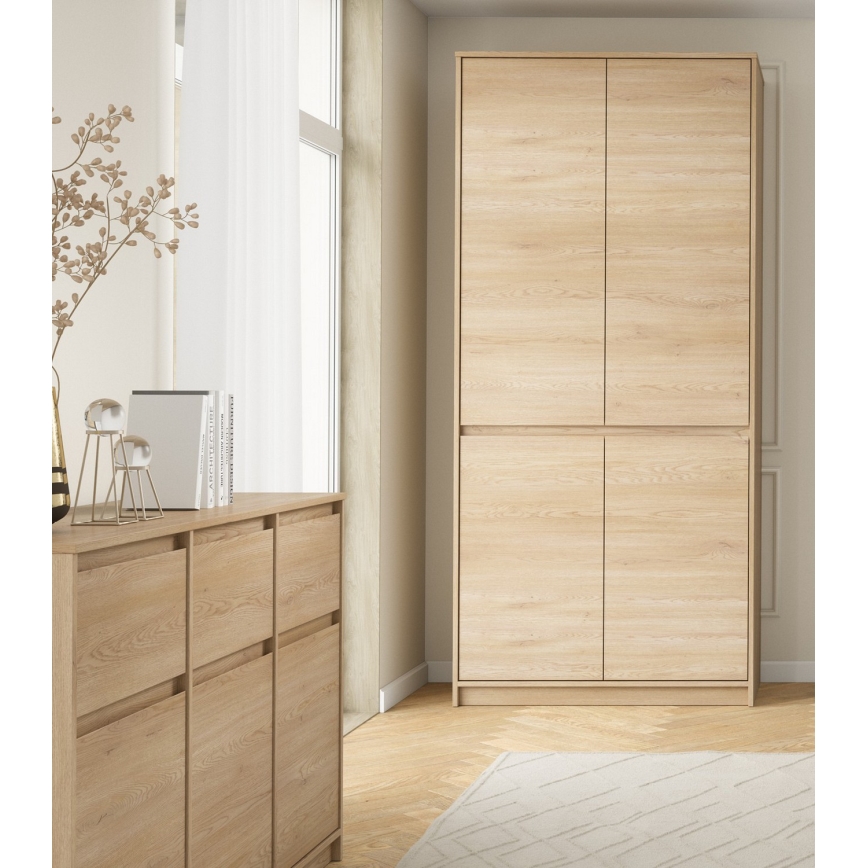 Гардероб MIYABI 90x198x52 см дъб Кремона