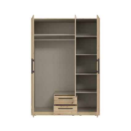 Гардероб с огледало MARO 150x213 см, дъб artisan