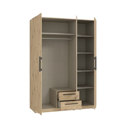 Гардероб с огледало MARO 150x213 см, дъб artisan
