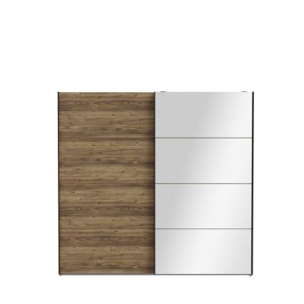 Гардероб с огледало OREN 220x210 cm дъб Artisan