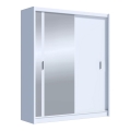 Гардероб с огледало SABRINA 180x215 см бял