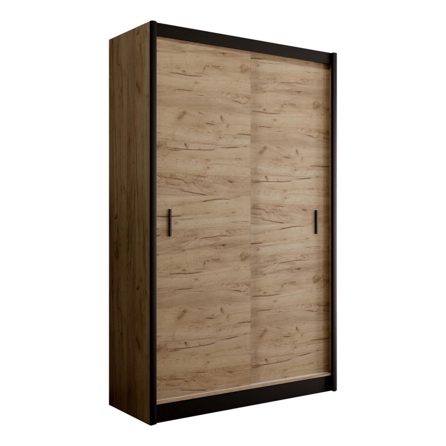 Гардероб с плъзгащи се врати SAPHIRA 150x215 см дъб craft