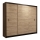 Гардероб с плъзгащи се врати SAPHIRA 250x215 см дъб craft