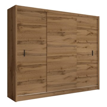 Гардероб с плъзгащи се врати SAPHIRA 250x215 см дъб вотан