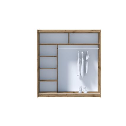 Гардероб SABRINA 203x215 cm дъб woltan
