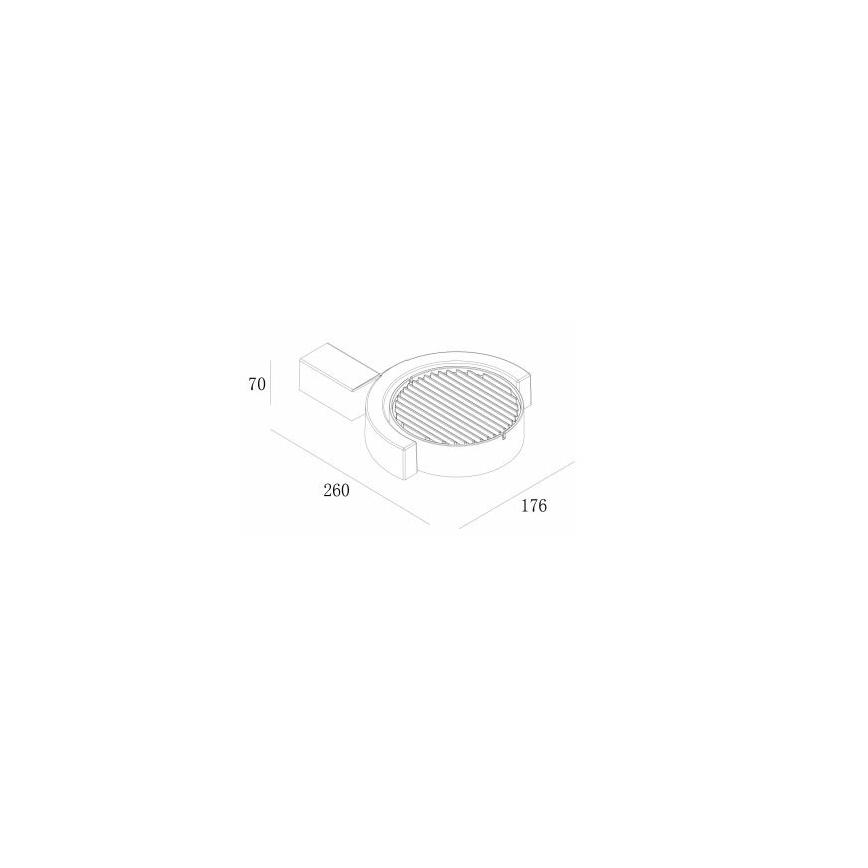 Gardino LX1241A - LED Екстериорен аплик MARGHERITA LED/15W/230V IP54