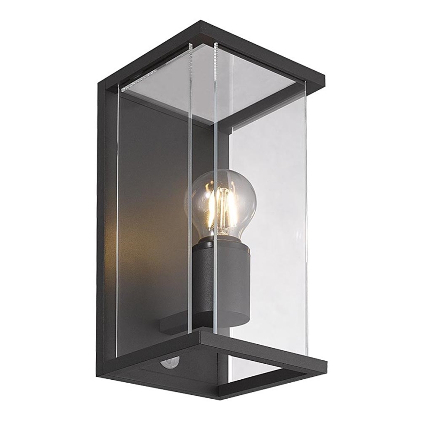 Gardino LX1465 - Екстериорна лампа със сензор MELISSA 1xE27/15W/230V IP54