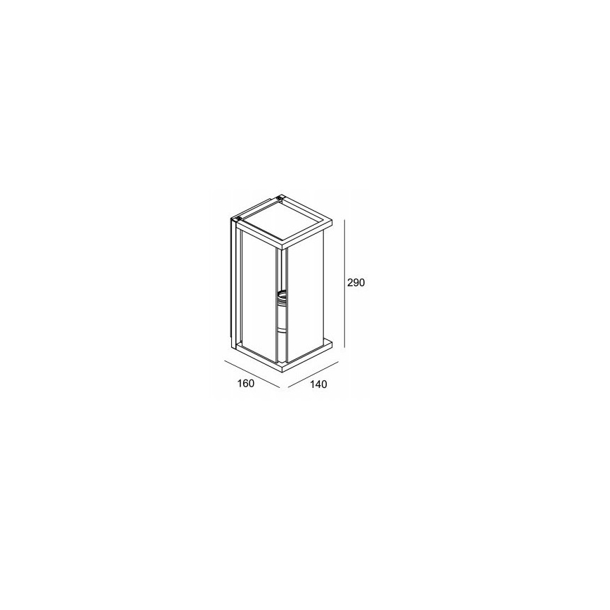 Gardino LX1466 - Екстериорен аплик MELISSA 1xE27/15W/230V IP54