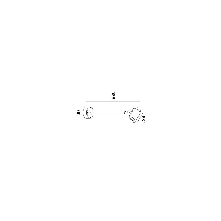 Gardino LX1674 - LED Екстериорен стенен спот ROSE LED/15W/230V IP65
